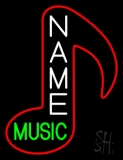 Custom Green Music Logo Neon Sign
