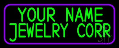 Custom Jewelry Purple Border Neon Sign