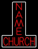 Custom Red Church Neon Sign