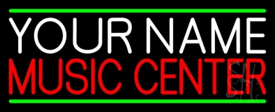 Custom Red Music Center Neon Sign