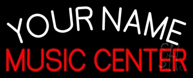Custom Red Music Center Neon Sign