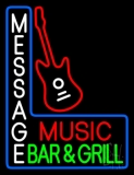 Custom Red Music Green Bar And Grill Neon Sign