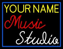 Custom Red Music White Studio Neon Sign