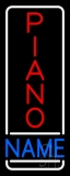 Custom Red Vertical Piano Neon Sign