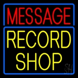 Custom Yellow Record Shop Neon Sign