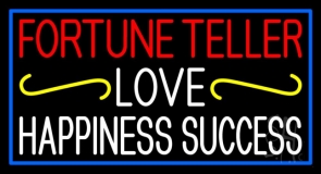 Fortune Teller Love Happiness Success With Phone Number Neon Sign