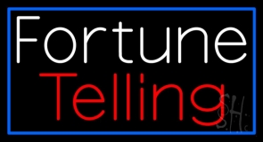 Fortune Telling Blue Border Neon Sign
