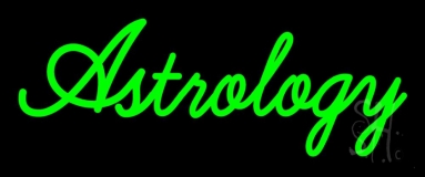 Green Astrology Neon Sign