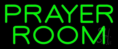 Green Prayer Room Neon Sign