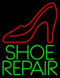 Green Shoe Repair Neon Sign