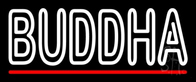 Lord Buddha With Red Line Neon Sign