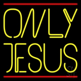 Only Jesus With Line Neon Sign