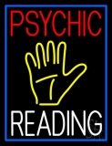 Psychic Reading Block Yellow Palm Neon Sign