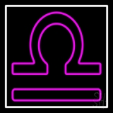 Purple Libra Neon Sign