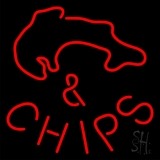 Fish And Chips Red Neon Sign