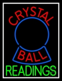Red Crystal Ball Green Reader Neon Sign