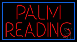 Red Palm Reading Neon Sign