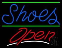 Shoes Open With Line Neon Sign