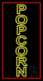 Vertical Yellow Popcorn Neon Sign