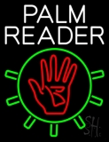 White Palm Reader With Logo Neon Sign