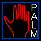 White Palm With Logo Neon Sign