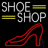 White Shoe Shop Neon Sign