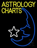 Yellow Astrology Charts Neon Sign