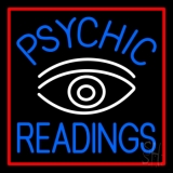 Blue Psychic Readings White Eye Neon Sign