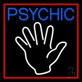 Blue Psychic Red Border Neon Sign
