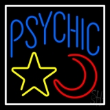 Blue Psychic With Moon And Star Neon Sign