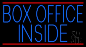 Box Office Inside Neon Sign
