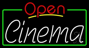 Cinema Open Neon Sign