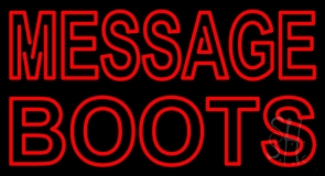 Custom Boots Neon Sign
