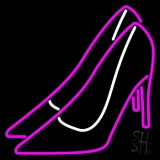 Pink High Heels Block Neon Sign