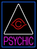 Pink Psychic With Blue Border Neon Sign