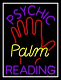 Purple Psychic Reading With Yellow Palm Neon Sign