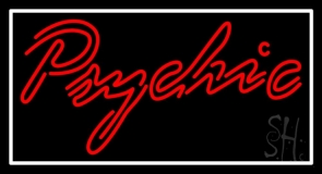 Red Double Stroke White Psychic Neon Sign