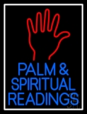 Red Palm And Blue Palm And Spiritual Readings Neon Sign