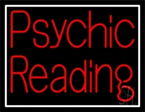 Red Psychic Reading And Border Neon Sign