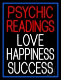 Red Psychic Readings White Love Happiness Success Neon Sign