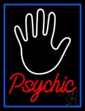 Red Psychic With Blue Border Neon Sign