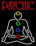 Red Psychic With Logo Neon Sign