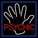 Red Psychic With Palm Neon Sign