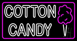 Double Stroke Cotton Candy With Logo Neon Sign