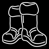 Winter Boots Neon Sign