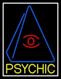 Yellow Psychic Eye Pyramid Neon Sign