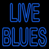 Blue Live Blues Neon Sign