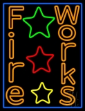 Double Stroke Fireworks Neon Sign