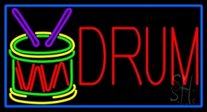 Drum And Stick Neon Sign