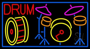 Drum Set Neon Sign